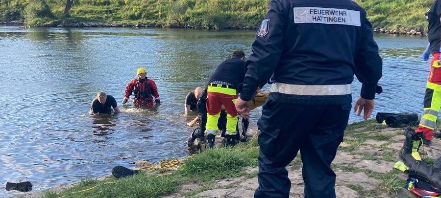 Mann ertrinkt in der Ruhr in Hattingen