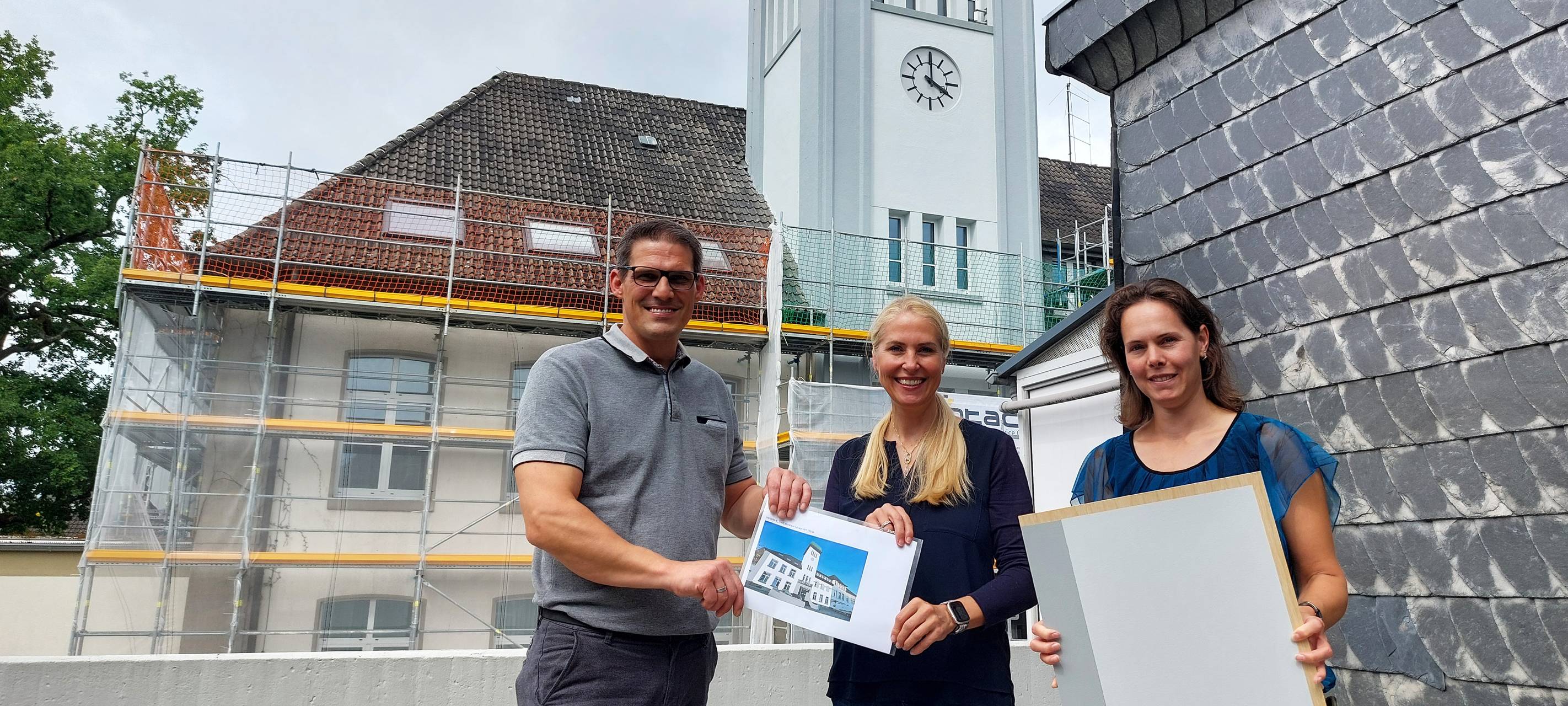 Neuer Anstrich für das Rathaus Herdecke