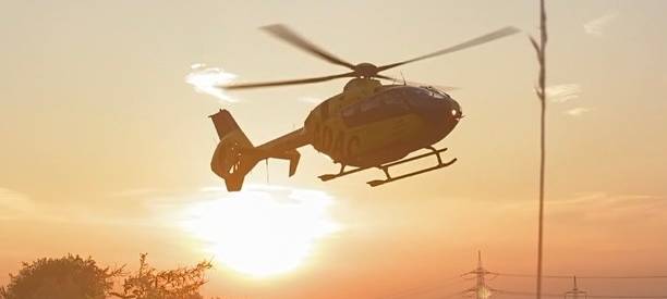 Rettungshubschrauber in Hattingen - Kellerbrand in Witten