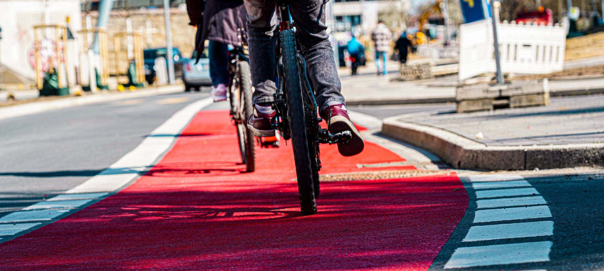Neue Radwegemarkierungen in Witten