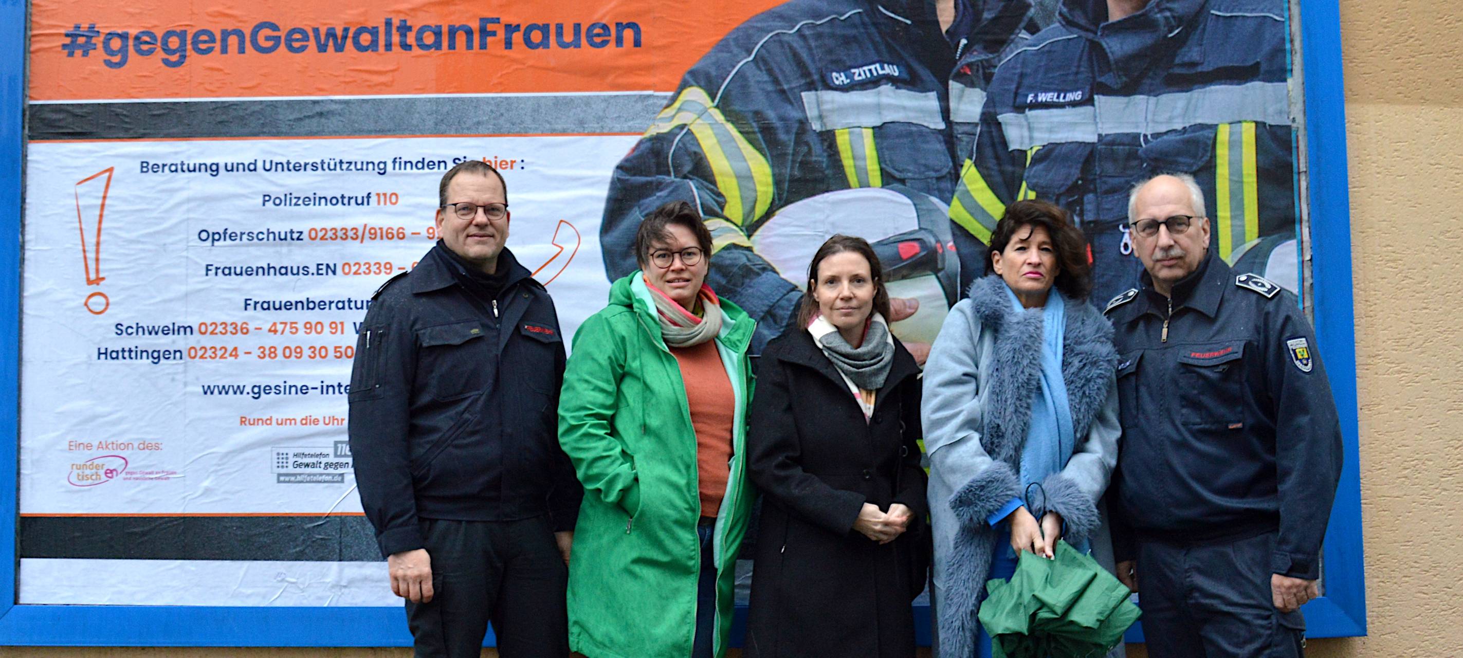 Aktion gegen Gewalt an Frauen