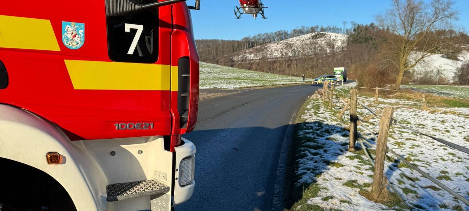 Rettungshubschrauber-Einsatz in Hattingen