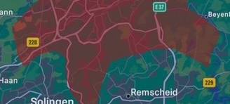 Schwelm betroffen: Großbrand in Wuppertal-Langerfeld