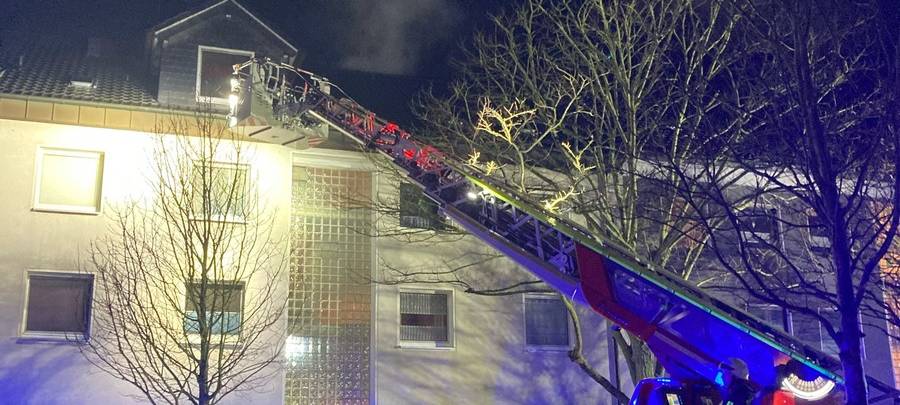 Küche brennt in Hattingen