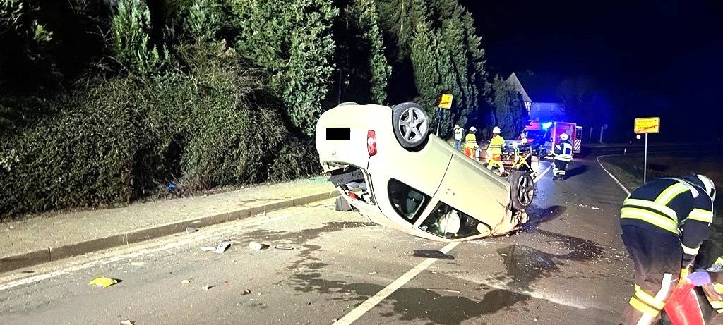 Sprockhövel: mit gestohlenem Auo überschlagen