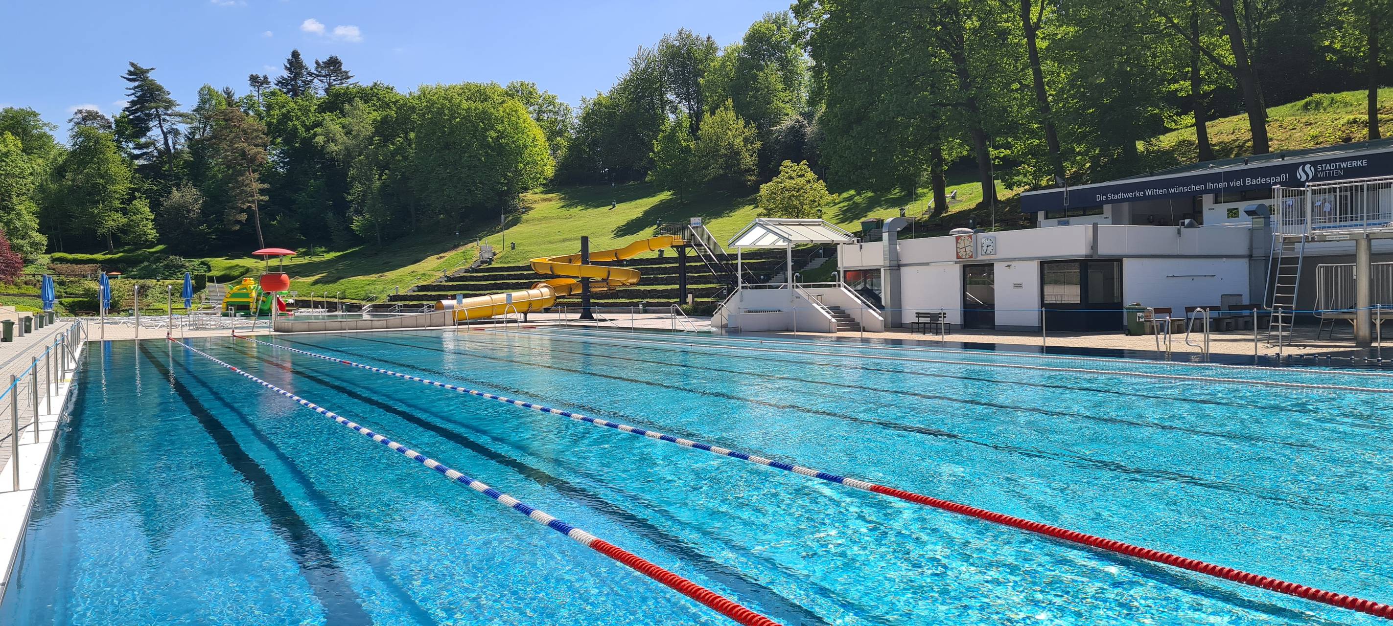 Freibäder schwimmen an