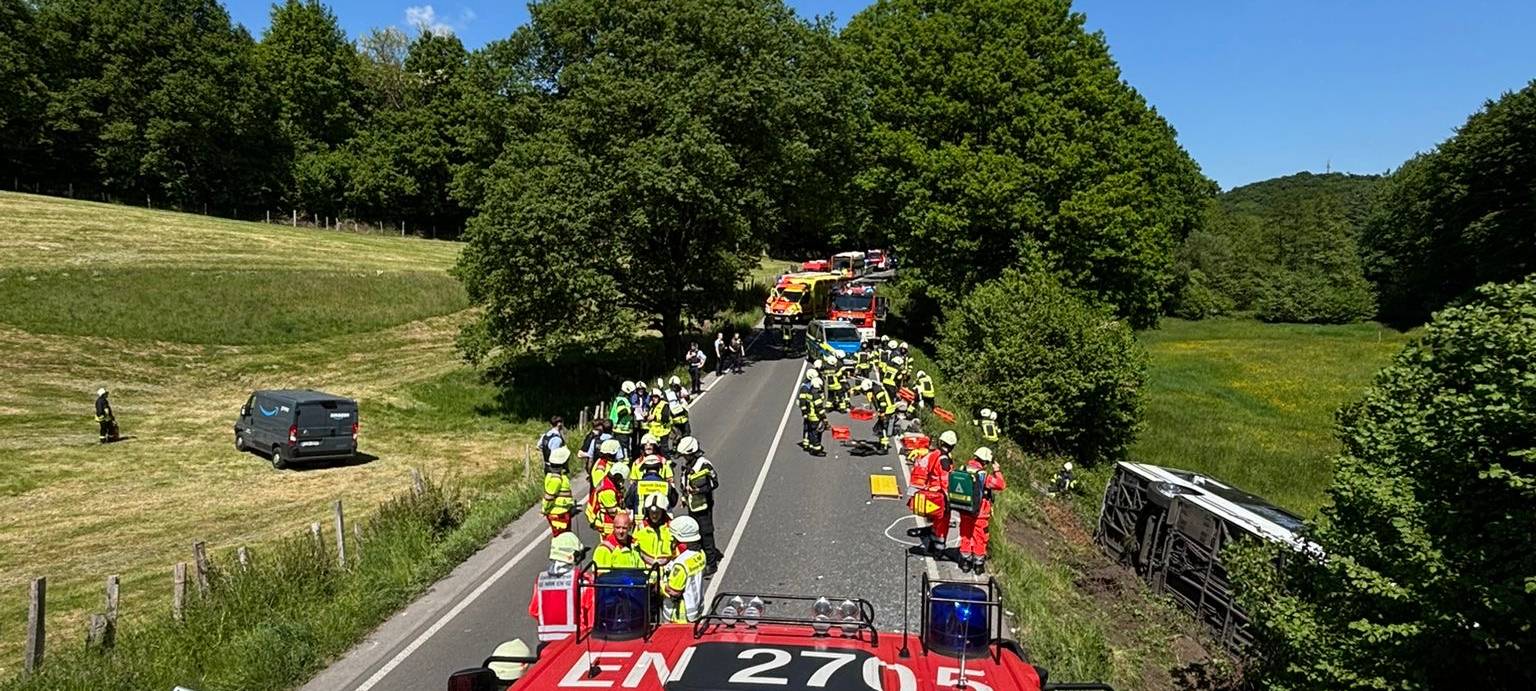 Schwerer Busunfall in Sprockhövel