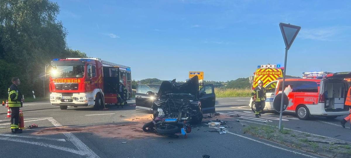 Motorradfahrer stirbt bei Unfall in Sprockhövel