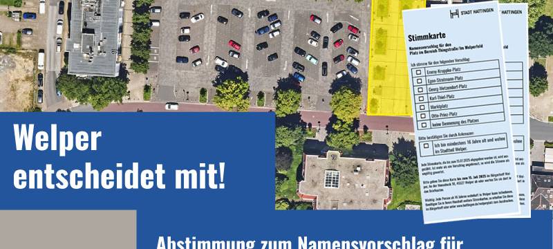 Hattingen: Name für Platz in Welper gesucht