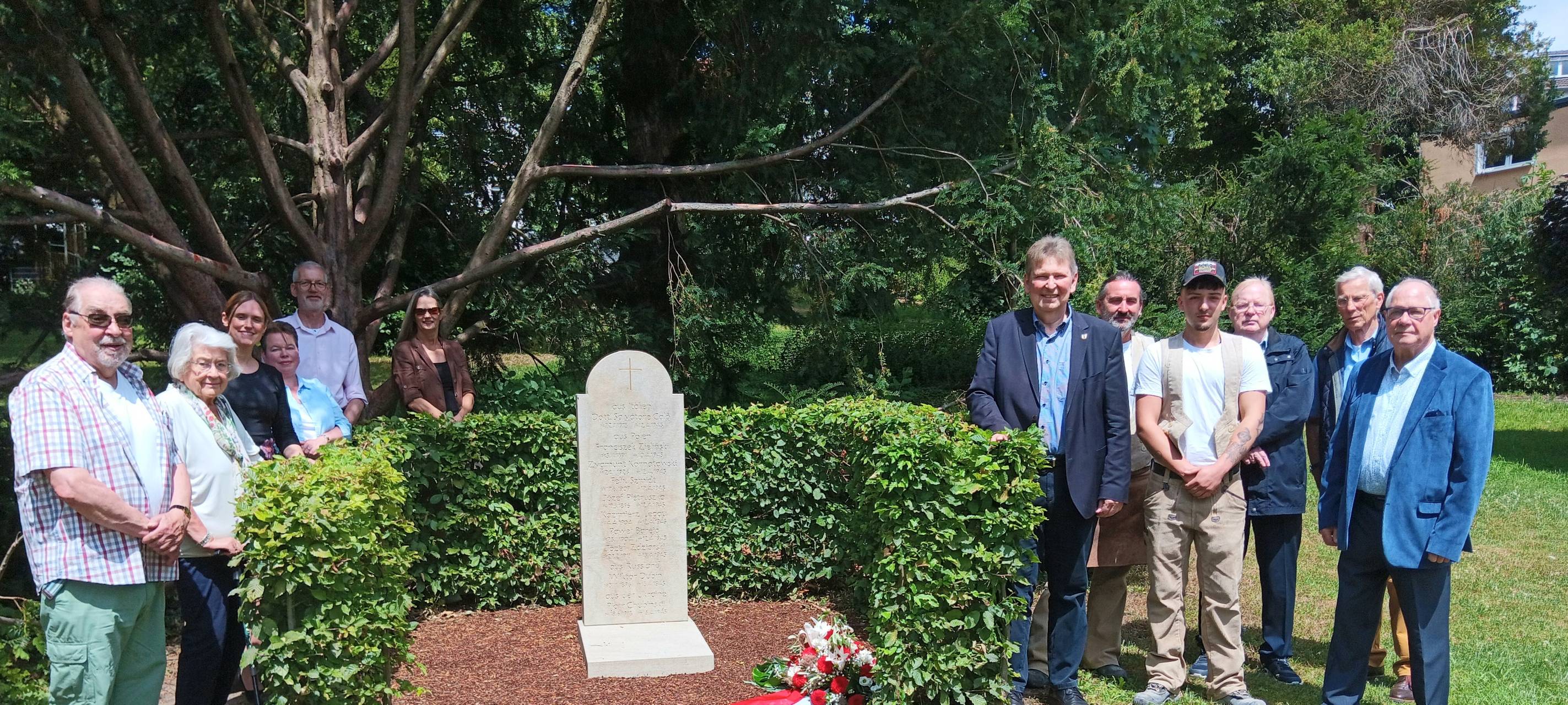 Ein Gedenkstein erinnert an Zwangsarbeiter und Kriegsgefangene in Wetter