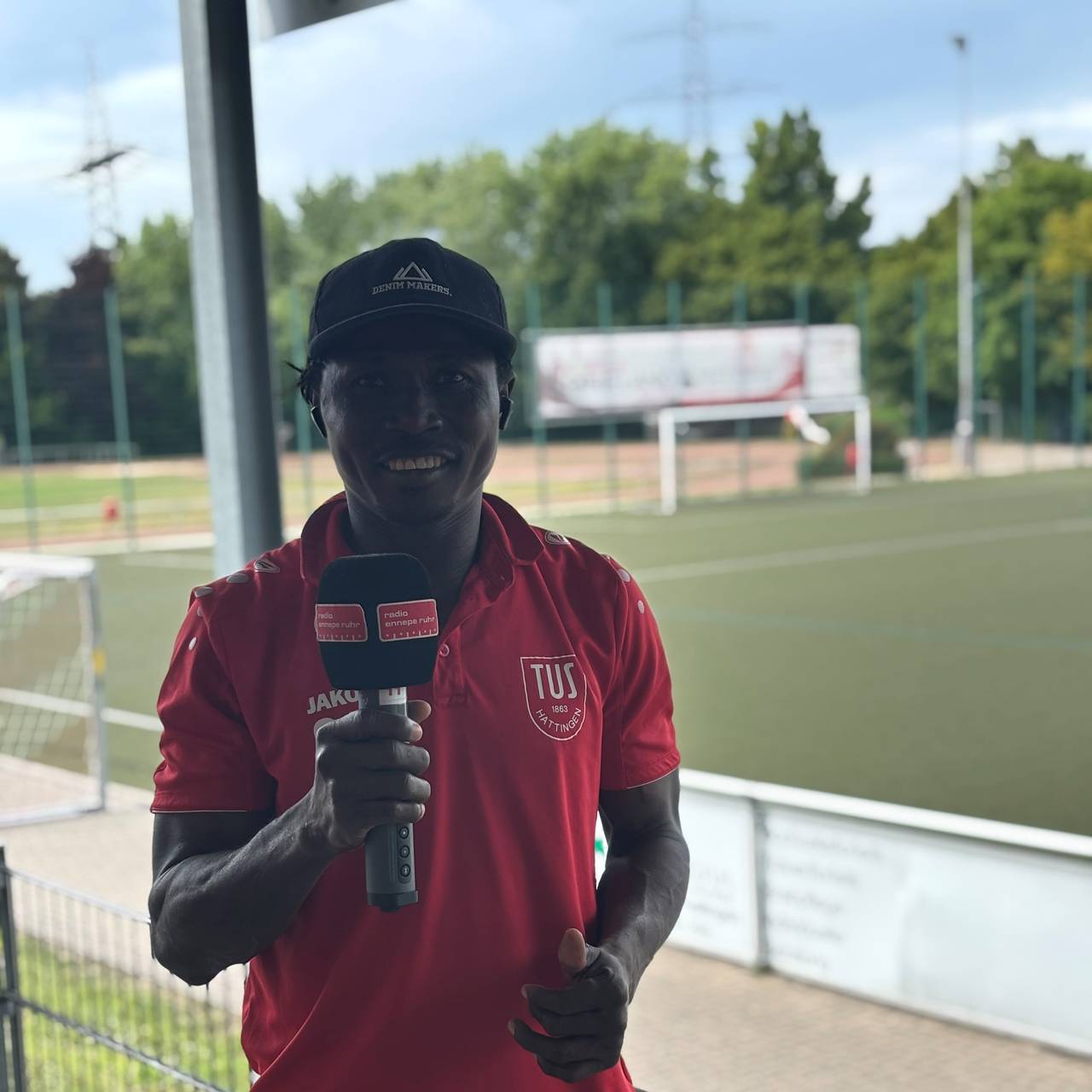 Alseny Camara kam 2024 als Geflüchteter aus Guinea, spielt beim TuS Hattingen Fußball