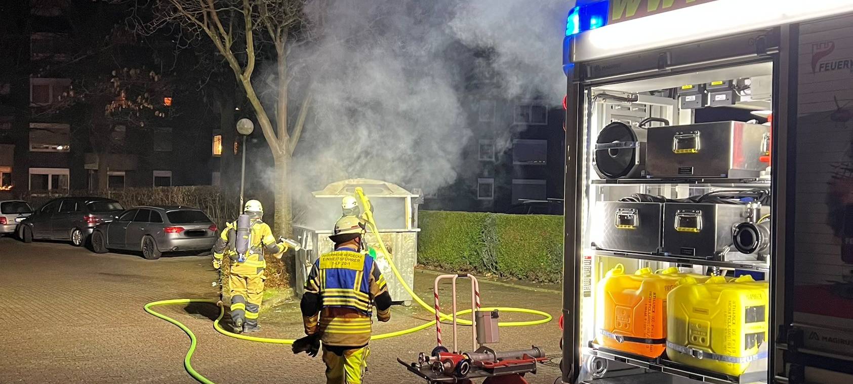 Herdecke: Serie von Containerbränden