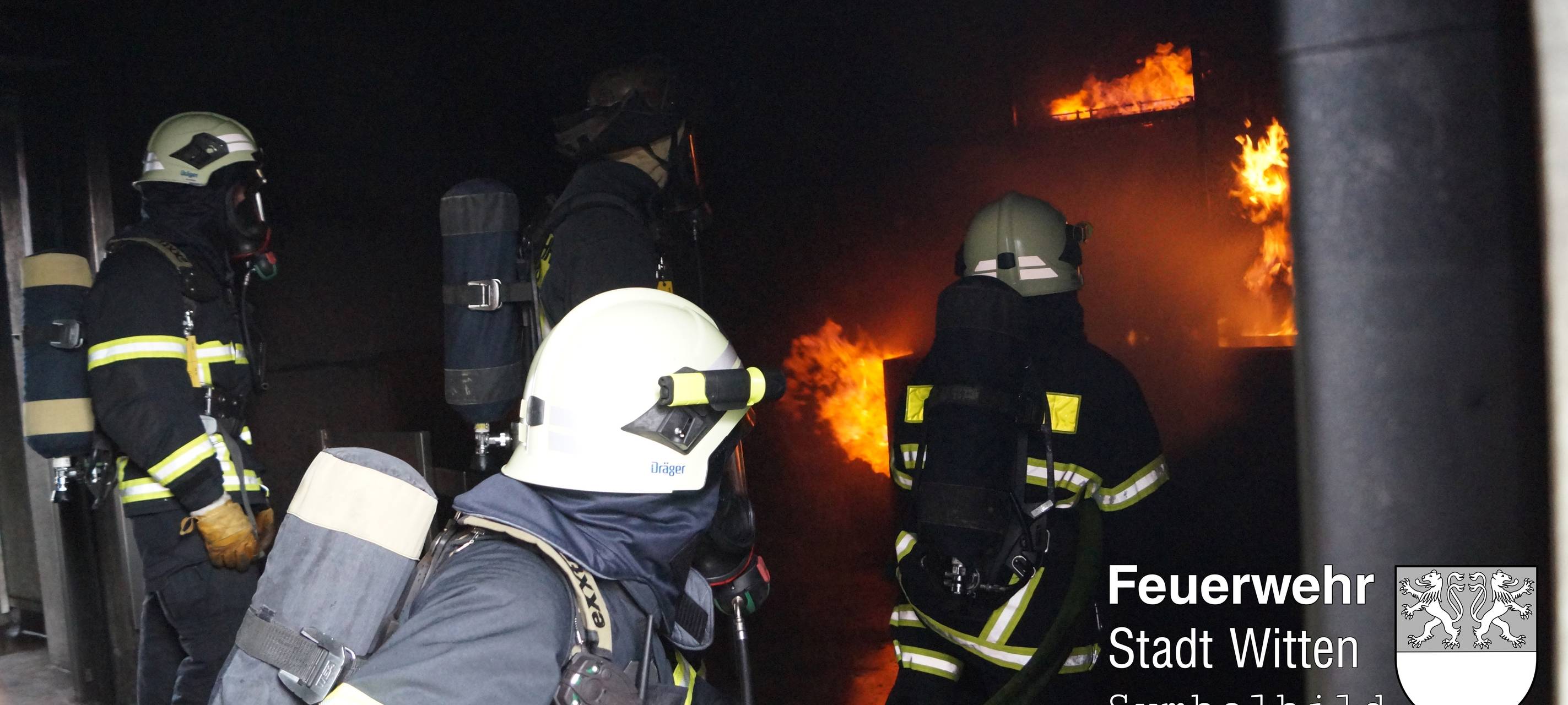 Starker Brandrauch in Witten