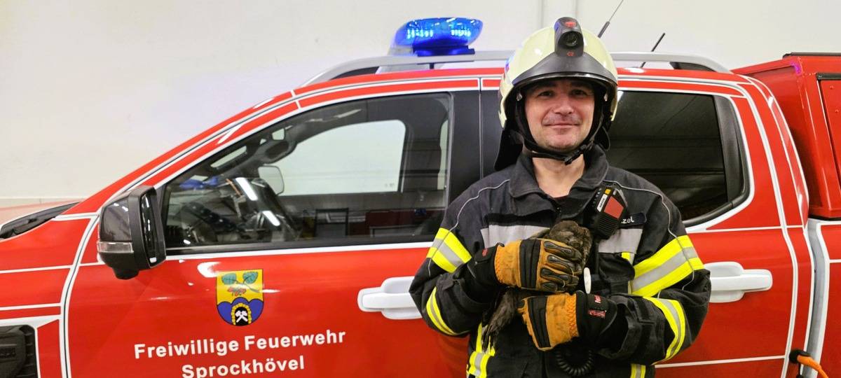 Waldkauz aus Kamin gerettet