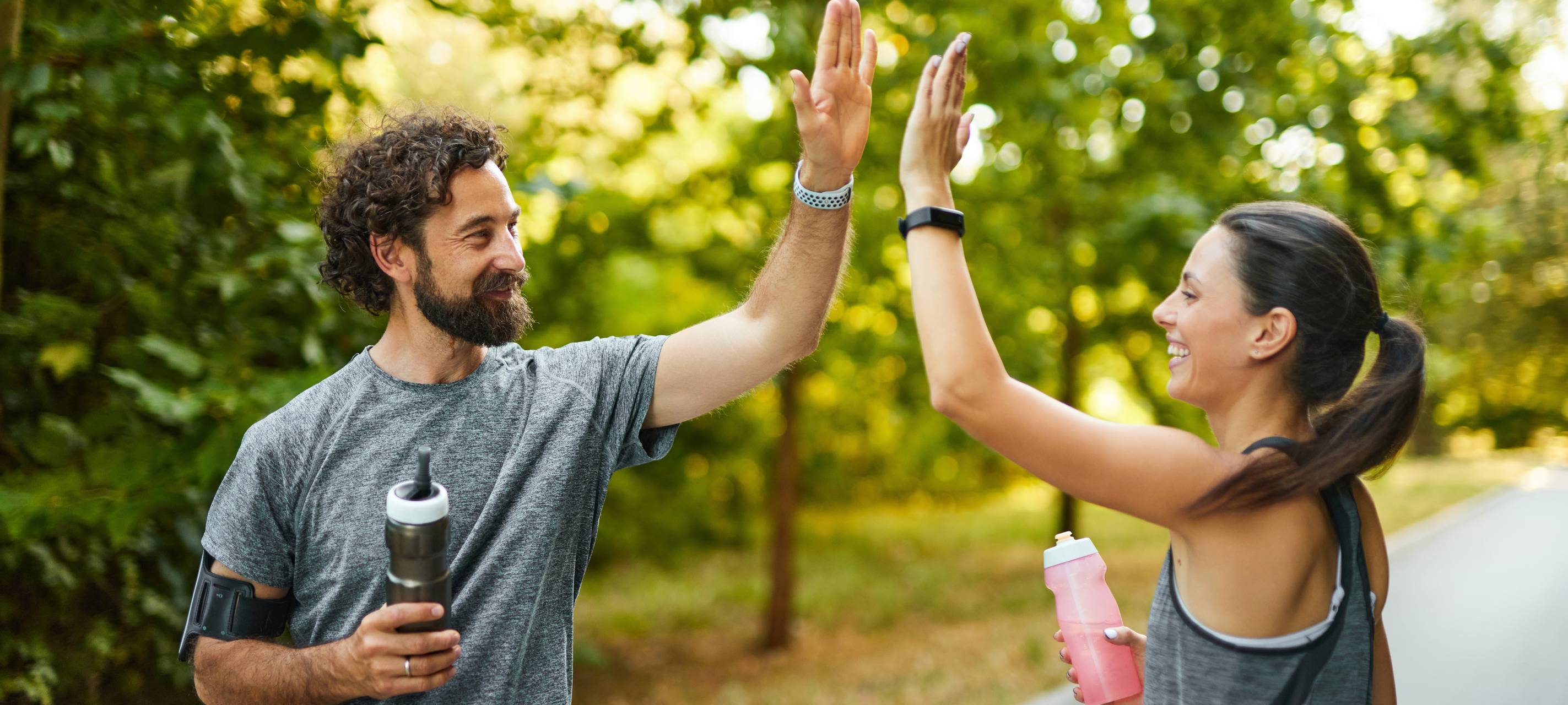 Aktiv durch den Alltag - zusammen mit Freunden macht das Training noch mehr Spaß