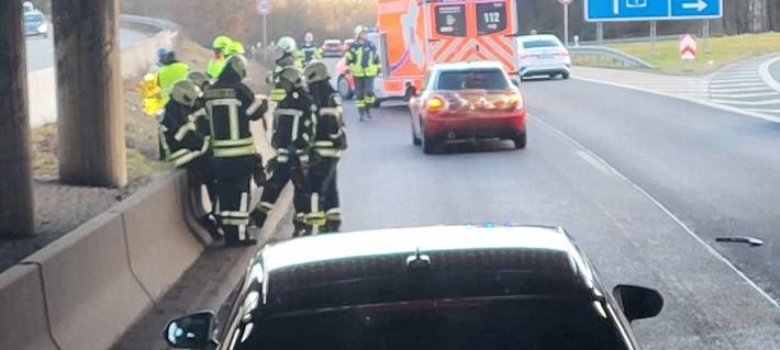 Auffahrunfall auf der A43 bei Sprockhövel