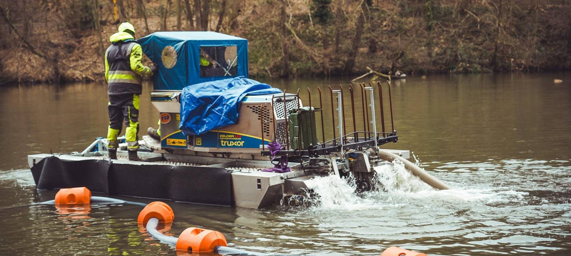 Witten: Nachtarbeit am Hammerteich