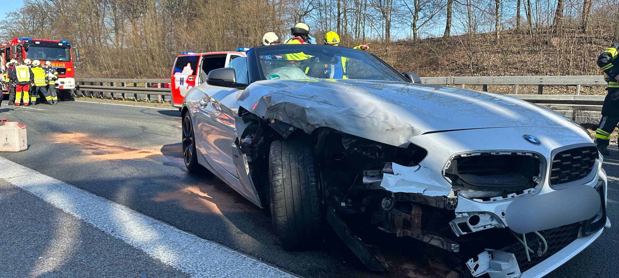 Sprockhövel: vier Verletzte bei Unfall auf der A43