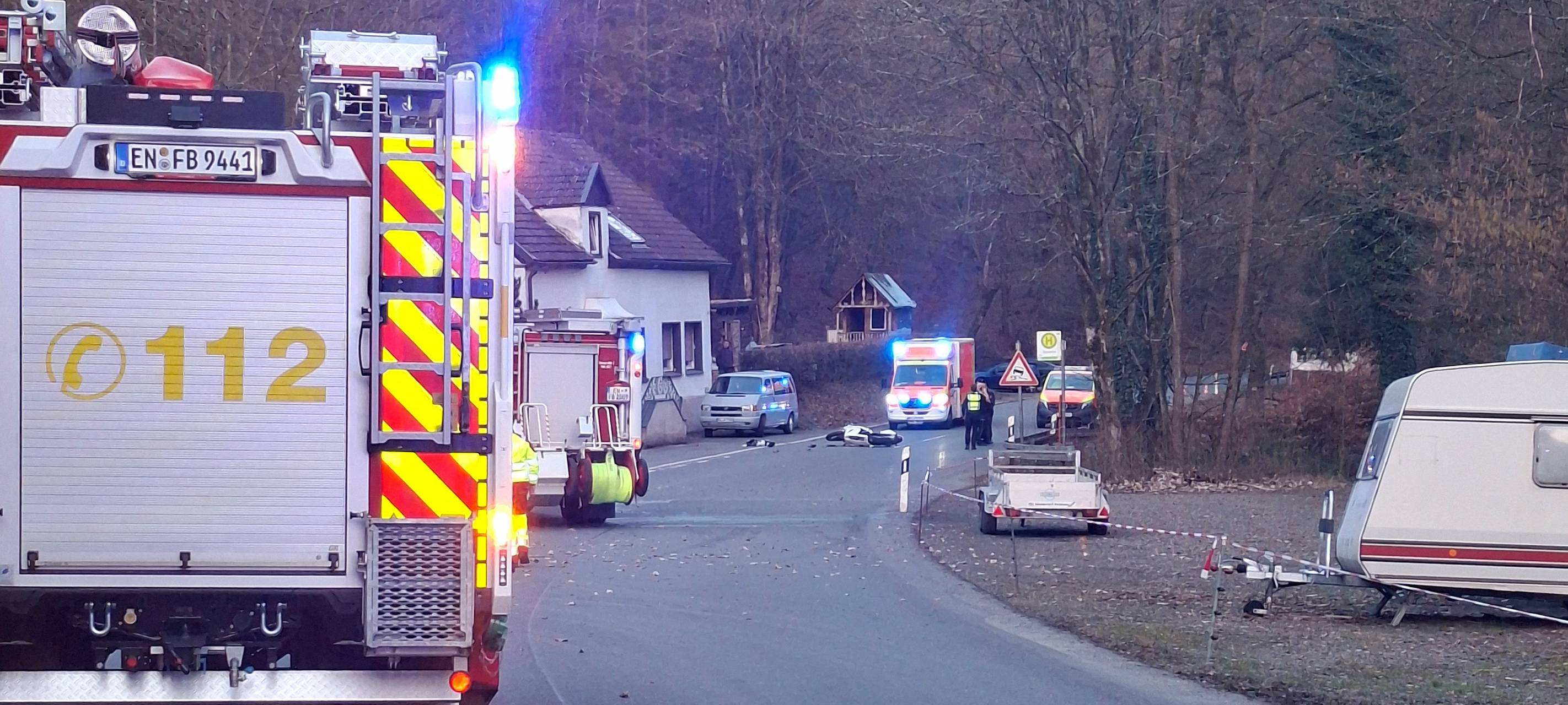 Wieder Motorradunfall in der Priorei