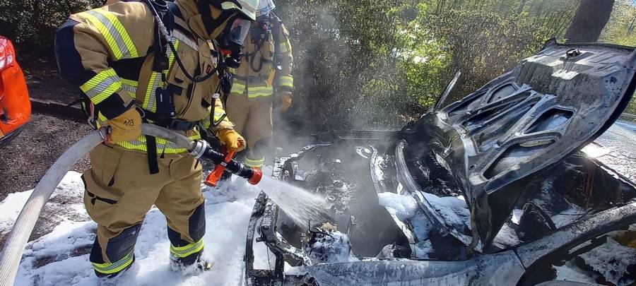 Auto brennt in Herdecke