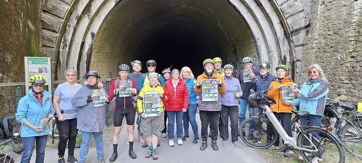 Schwelmer Tunnel Opfer von Vandalismus