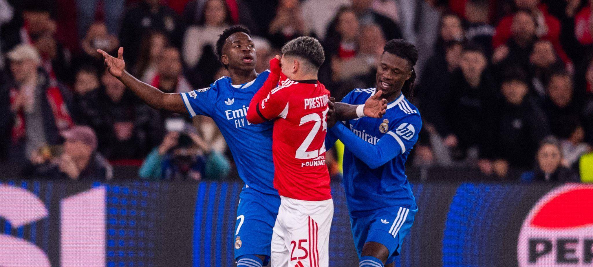 Vinicius Junior und Gianluca Prestianni