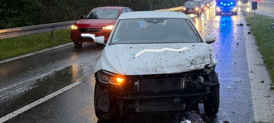 Alleinunfall auf A43