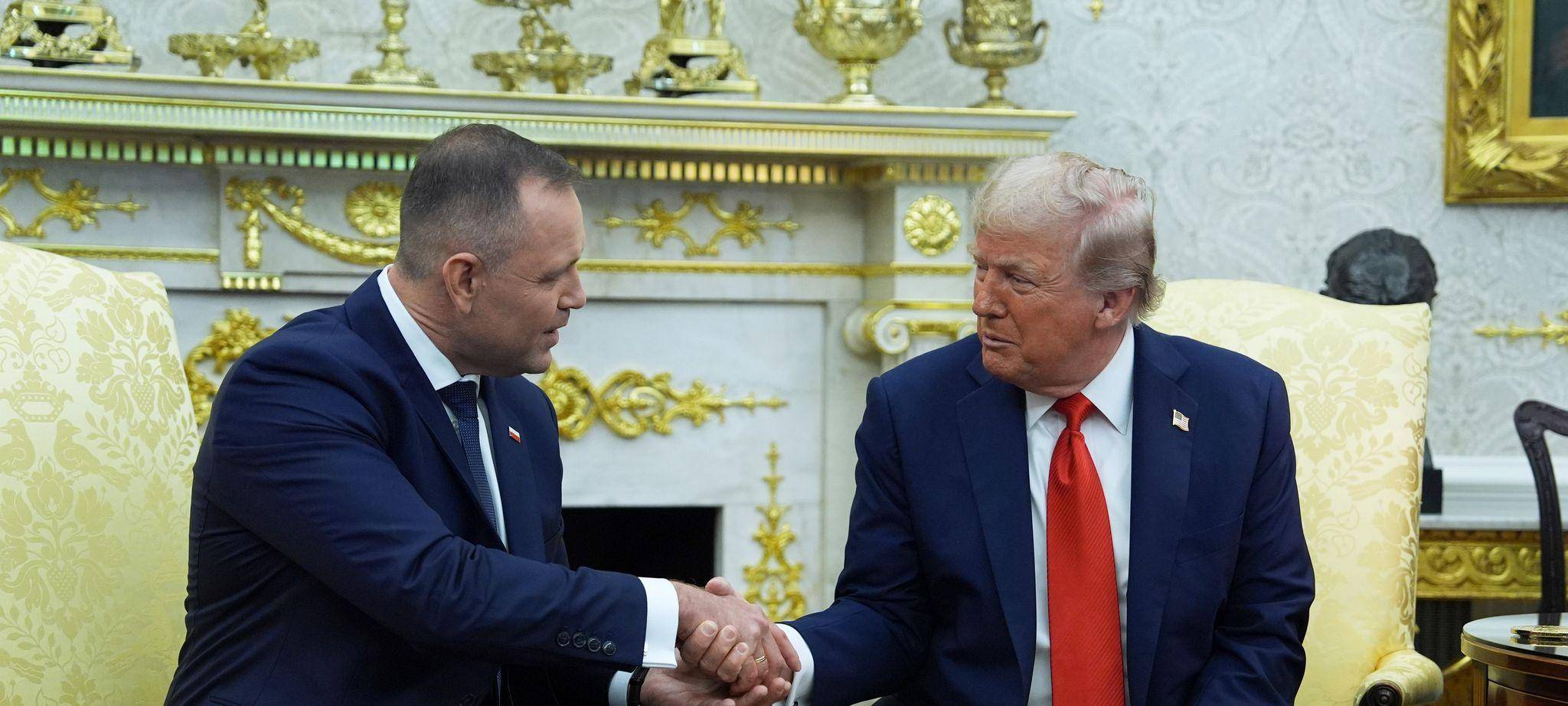 Polens Staatschef Nawrocki in Washington