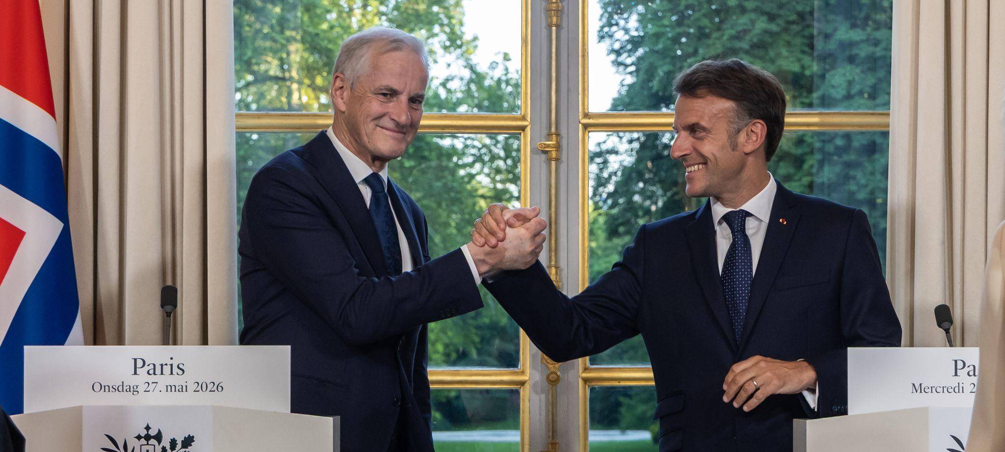 Norwegens Ministerpräsident Støre in Paris