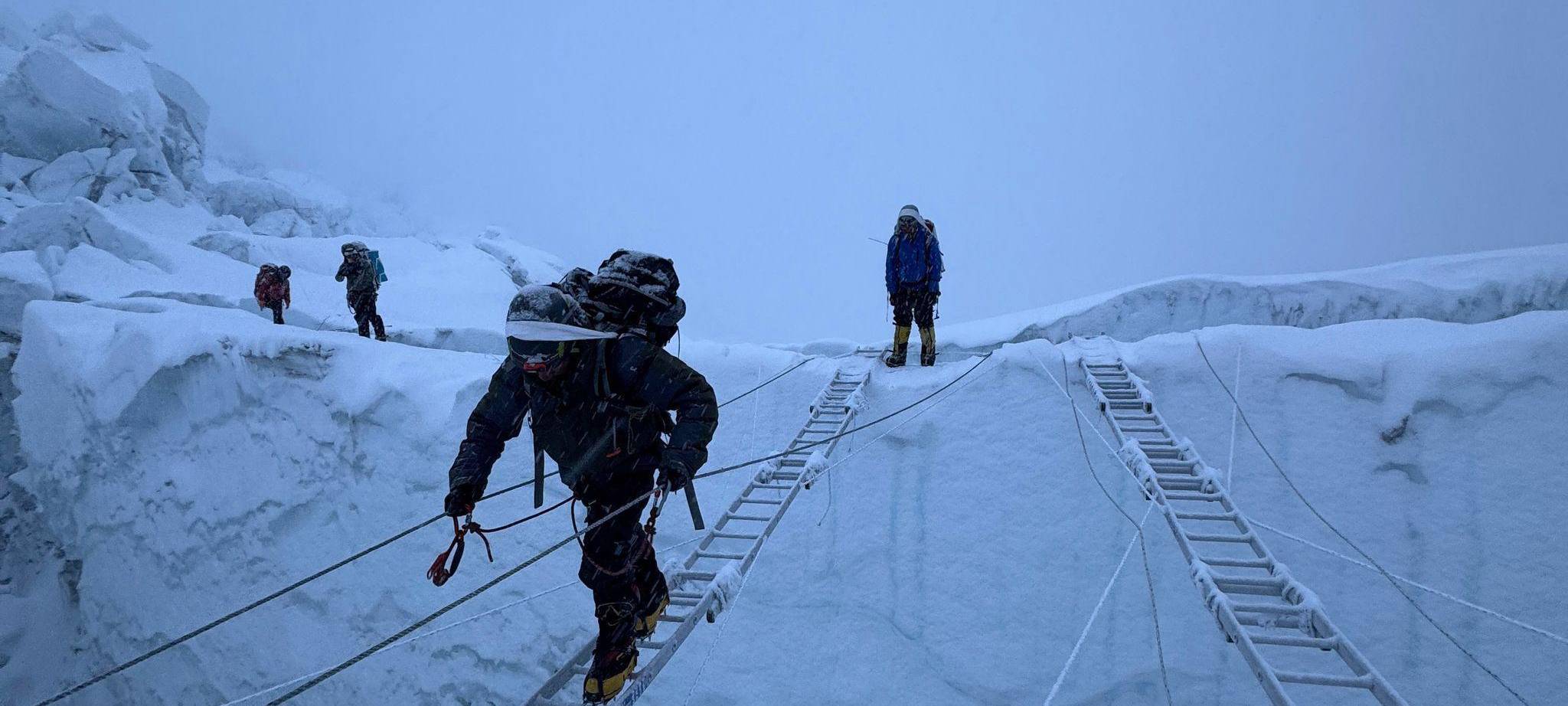 Bergsteiger am Mount Everest