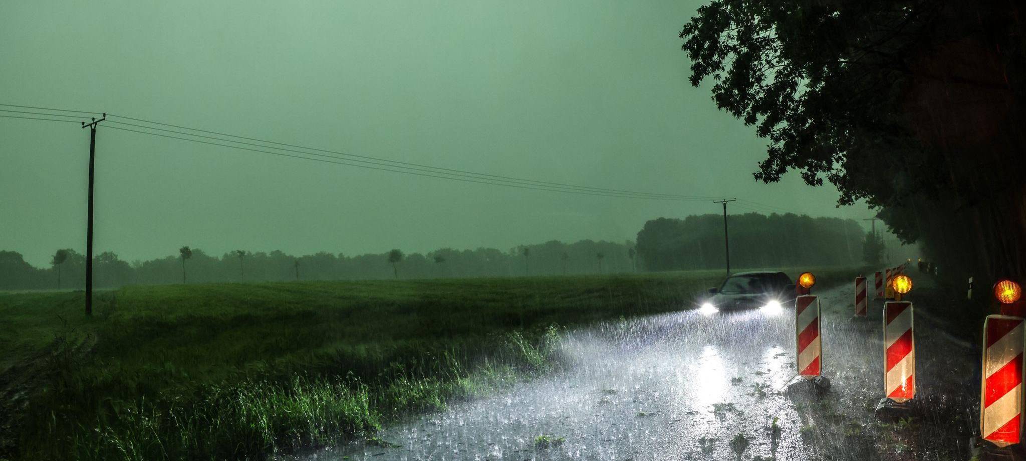 Gewitter mit Starkregen