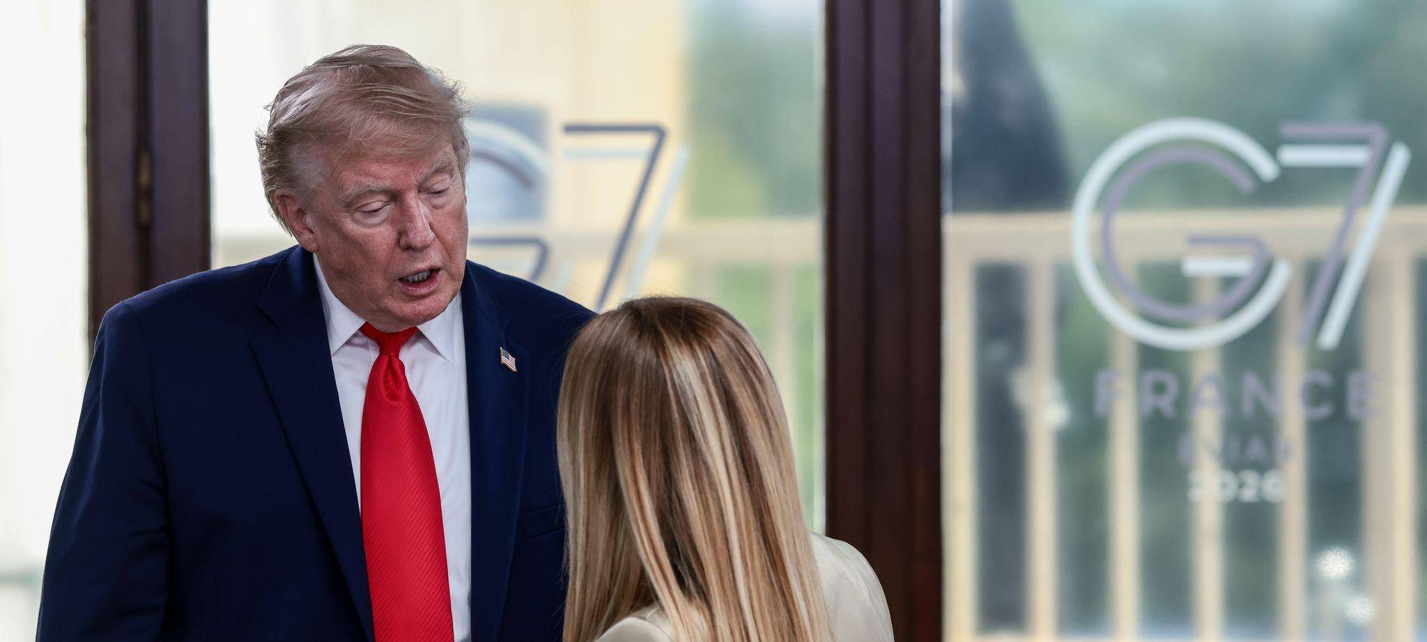 Donald Trump und Giorgia Meloni