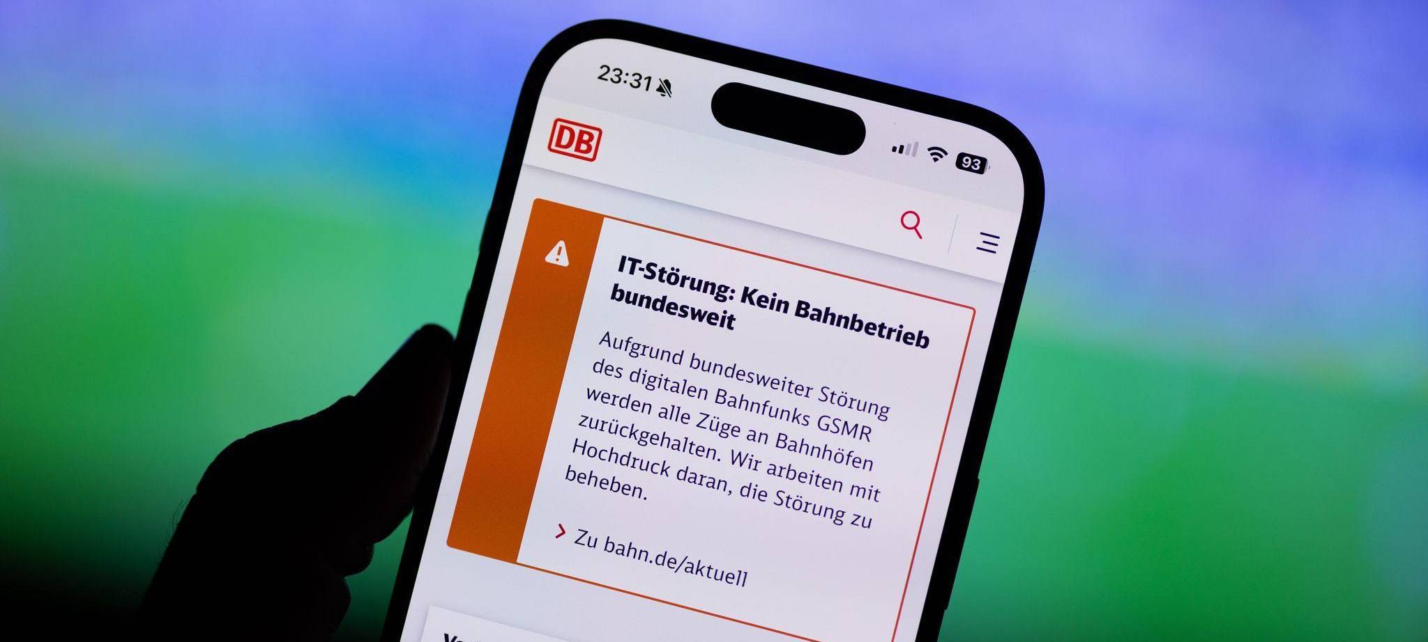 Bahnverkehr wegen Funkstörung bundesweit eingestellt
