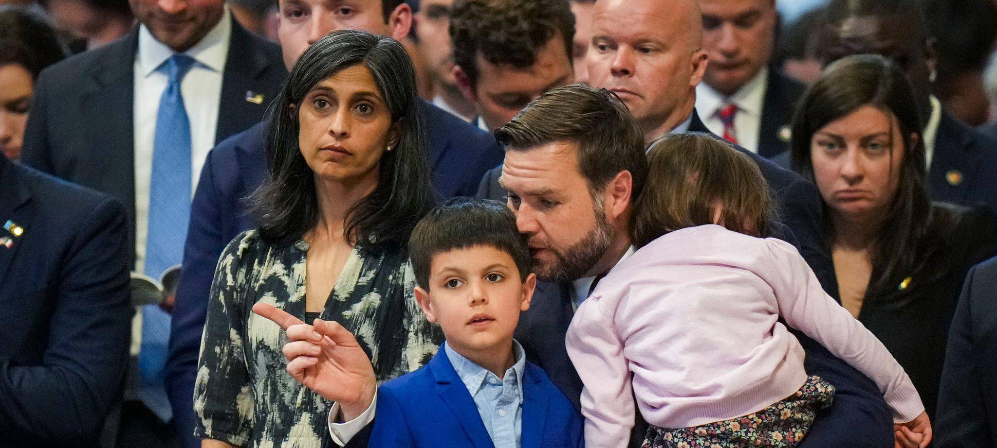 US-Vizepräsident Vance mit Familie
