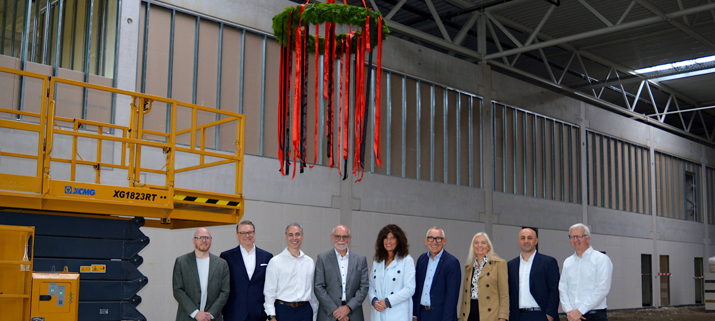 Richtfest im neuen Industriegebiet