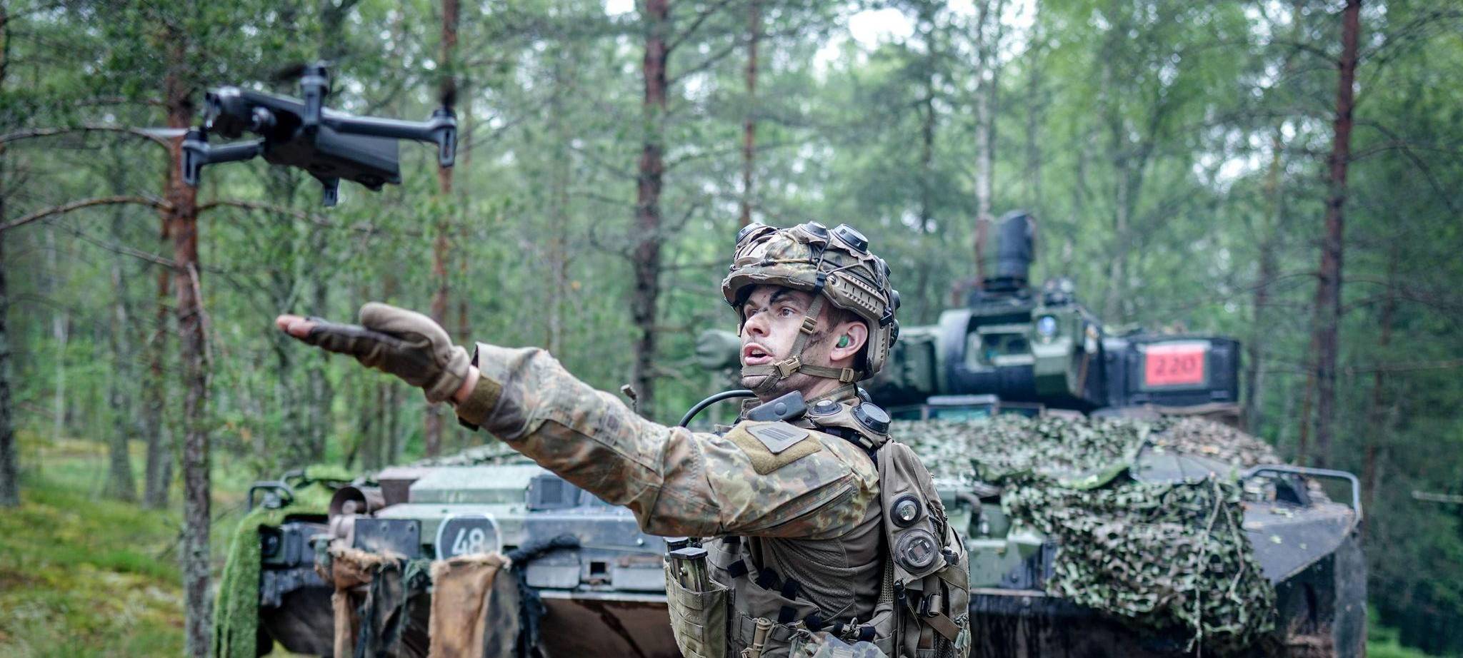 Panzerbrigade 45 übt auf litauischem Boden