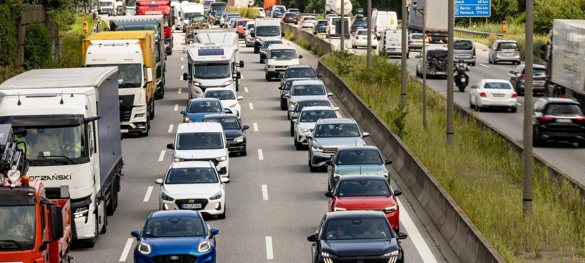 Staus auf Autobahnen
