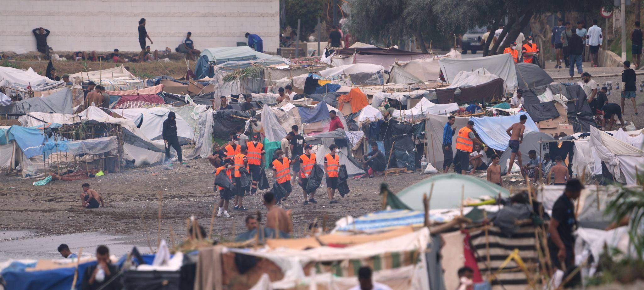 Migranten in Ceuta