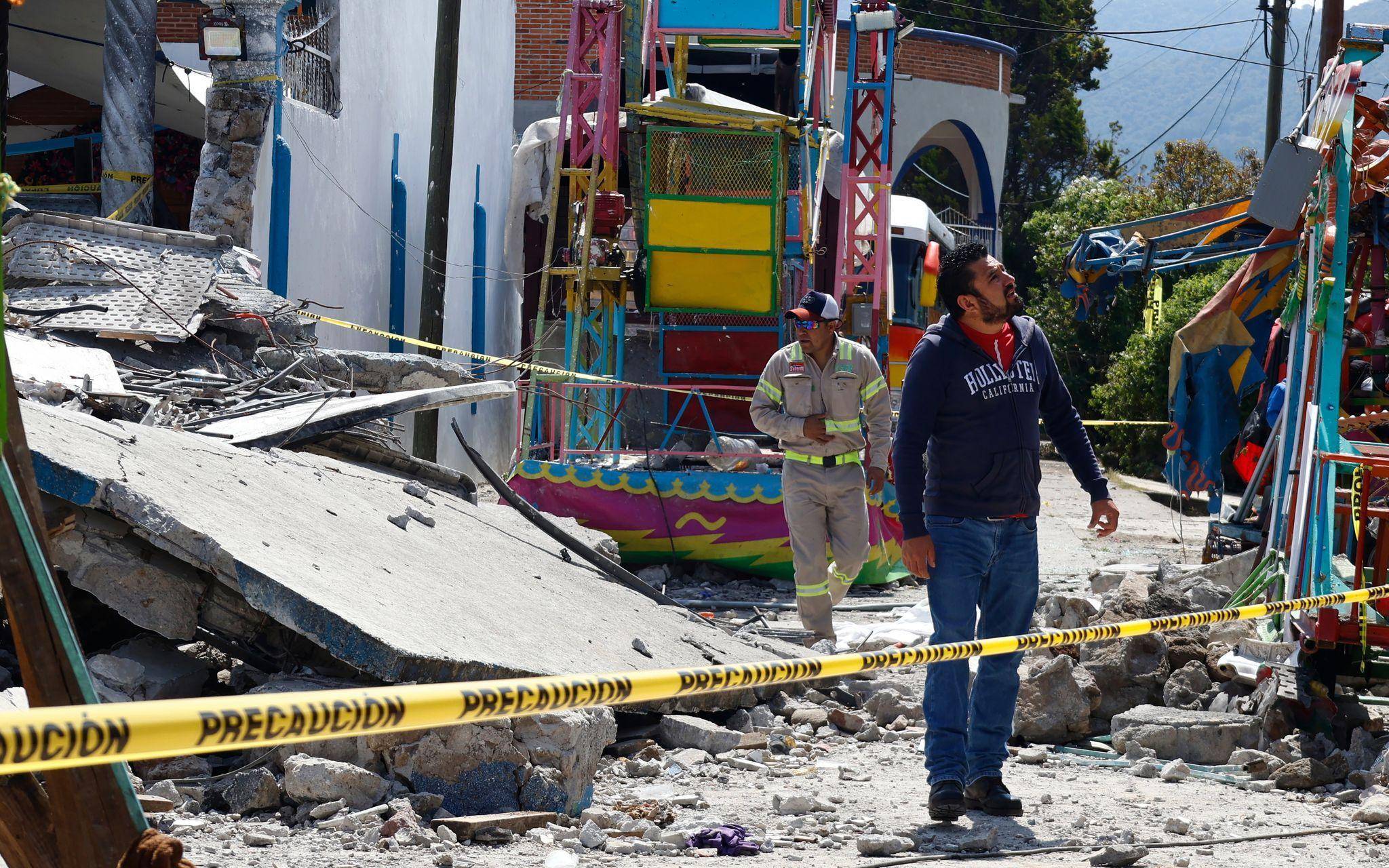 Explosion von Feuerwerkskörpern vor einem Patronatsfest in Mexiko