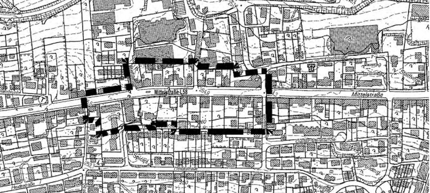 Bebauungsplan für Mittelstraße in Sprockhövel-Haßlinghausen