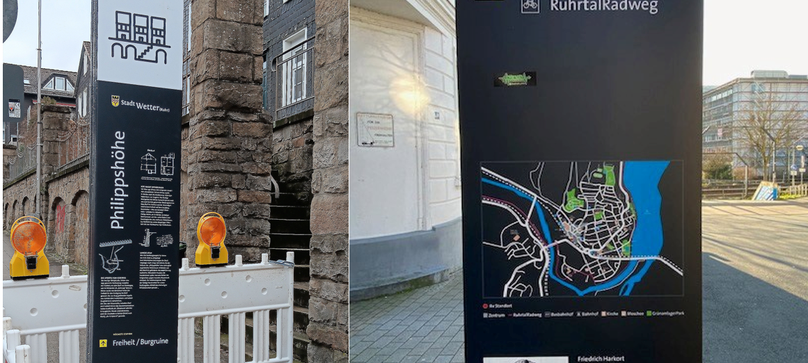 Wetter: neue Wegweiser und Infotafeln