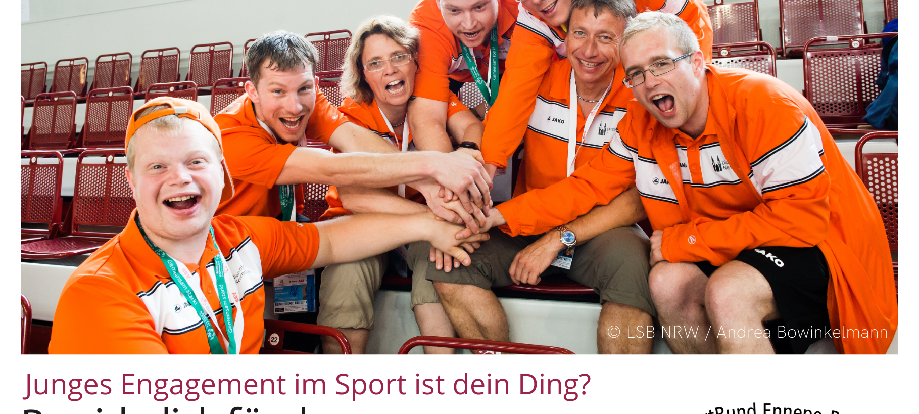 Sportjugendpreis EN: Ab jetzt bewerben