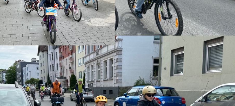 Demo auf dem Fahrrad: Kiddical Mass in Hattingen