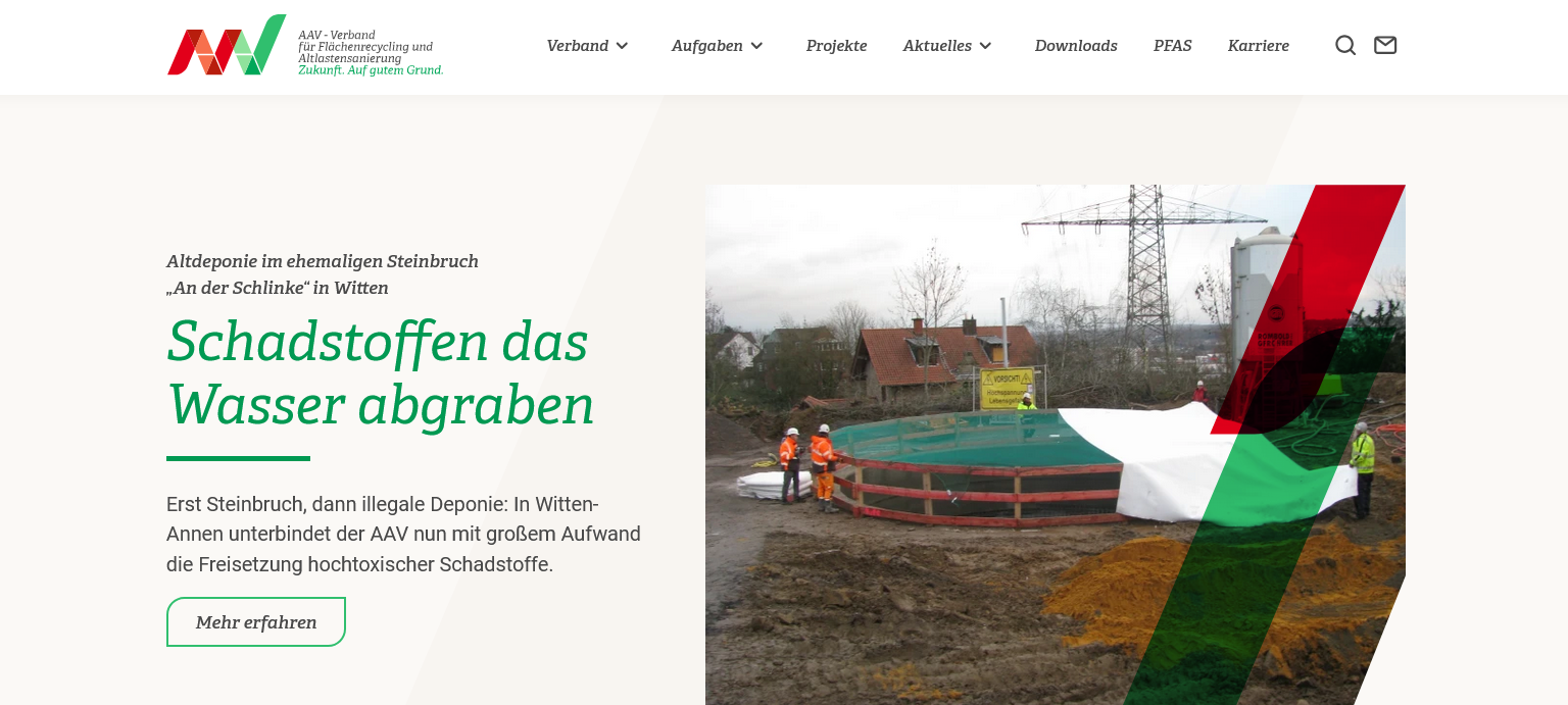 Sanierung an alter illegaler Mülldeponie bald fertig