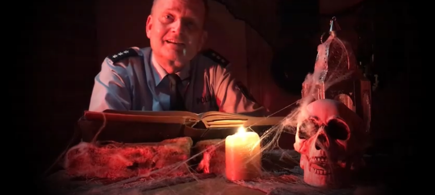 Polizei warnt mit Halloween-Video vor Straftaten