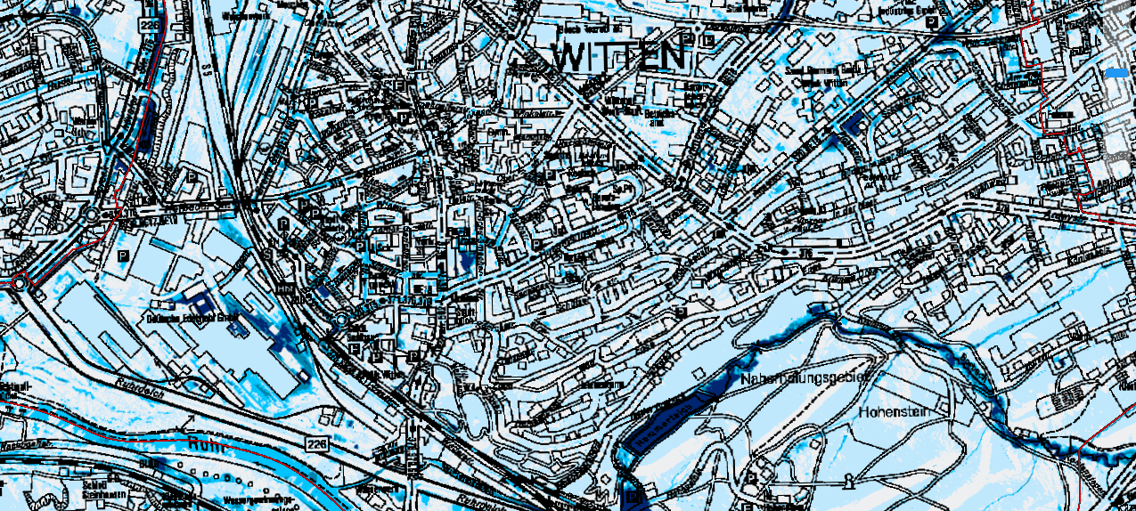 Stadt stellt Starkregen-Gefahrenkarte vor